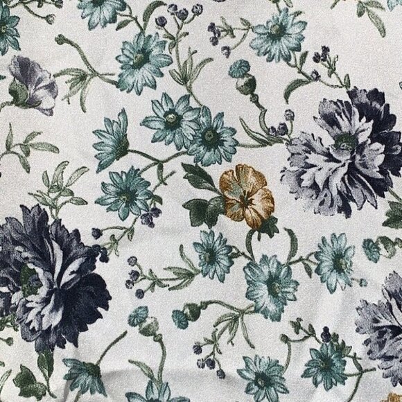 Zara floral Lace Satin Blouse with ruffle sleeves size Medium - Picture 6 of 14